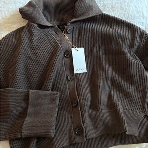 Quince Chocolate Brown Cardigan